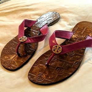 Tory Burch Leather Monroe Thong Sandal
